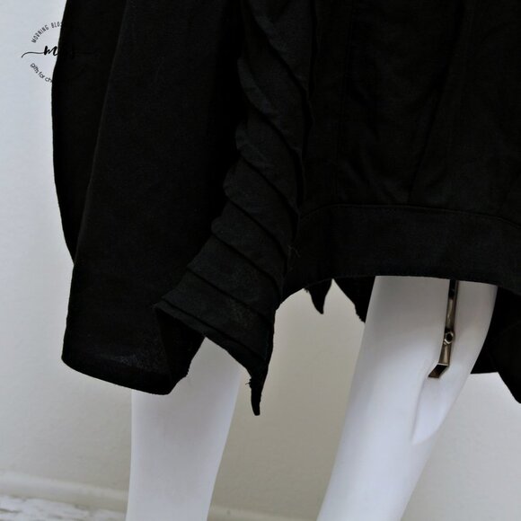 Moss Club Linen Cotton Blend Crew Neck Sleeveless Baggy Midi Dress - Picture 8 of 11